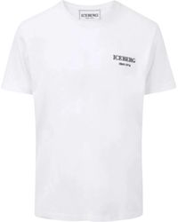 Iceberg - Weiße t-shirts mit 23e i1p - Lyst
