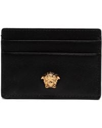 Versace - Accessoires ,Zwart ,Leer Medusa Card Holder - Lyst