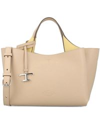 Tod's - T Timeless Mini Leren Tote - Lyst