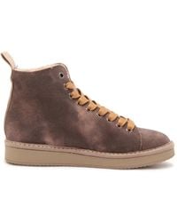 Pànchic - Schoenen ,Bruin ,Suède Eco-Fur Gewassen Suède Schoenen - Lyst