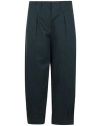 KENZO - Broeken ,Groen ,Katoen Viscose Katoen Carrot Broek - Lyst