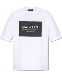 Balmain - T-shirt mit aufnäher - Lyst
