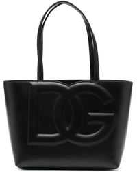 Dolce & Gabbana - Bolso de compras negro - Lyst
