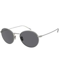 Giorgio Armani - Stilvolle graue sonnenbrille für männer - Lyst