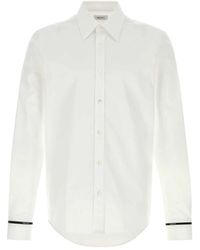 McQueen - Overhemden ,Wit ,Katoen Poplin Shirt - Lyst
