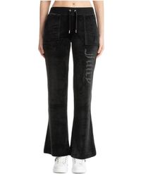 Juicy Couture - Broeken ,Zwart ,Polyester Jewel Layla Low Rise Pant - Lyst