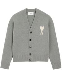 Ami Paris - Graue Pullover Für Einen Stilvollen Look - Lyst