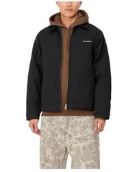 Carhartt - Script Jacke Schwarz Weiß Stilvoll Funktional - Lyst