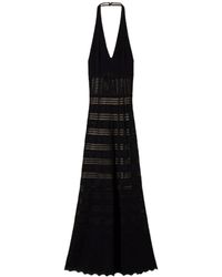 Twin Set - Elegante abito nero in maglia - Lyst