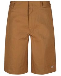 Dickies - Korte Broeken ,Bruin ,Katoen Bruine Shorts, Maatvoering Klopt, Model 1,84M - Lyst