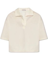 Moncler - Polo-shirt mit logo-patch - Lyst