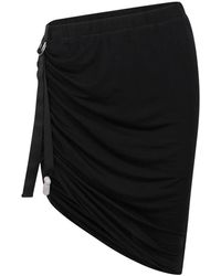 Helmut Lang - Gerüschter Wind Mini Rock - Lyst