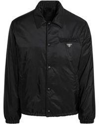 Prada - Jassen ,Zwart ,Nylon Re-Nylon Blouson Jacket - Lyst