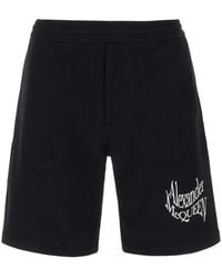 McQueen - Stylish Bermuda Cotton Shorts - Lyst