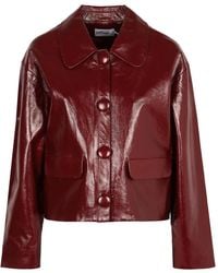 Self-Portrait - Self Portrait Leather Jacket - Lyst