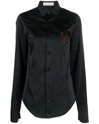 Ludovic de Saint Sernin - Overhemden ,Zwart ,Denim Logo Denim Overhemd - Lyst
