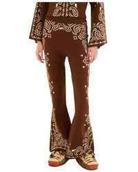 FARM Rio - Bohemian Paisley Flare Knit Pants - Lyst