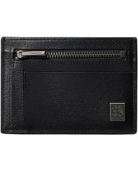 Calvin Klein - Accessoires ,Zwart ,Leer Emblem Logo Kaarthouder - Lyst