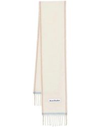Acne Studios - Accessoires ,Wol Etroite Sjaal Van Mohairwol Met Gerafelde Randen - Lyst