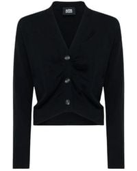 Alpha Studio - Truien & Vesten ,Zwart ,Cardigan/L Rasato - Lyst