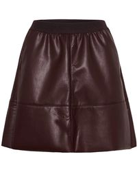 Kaffe - Leren Korte Rok - Lyst
