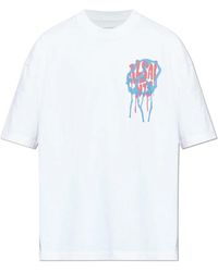 AllSaints - Tops ,Wit ,Katoen Runner T-Shirt - Lyst