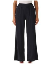 Max Mara - Fließende Jersey-Hose Mit Geradem Bein - Lyst