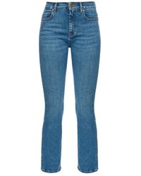 Pinko - Boom stretch denim bootcut jeans - Lyst