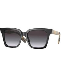 Burberry - Elegante schwarze sonnenbrille für einen raffinierten look - Lyst