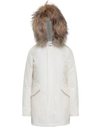 Woolrich - Witte Bont Gevoerde Parka Jas - Lyst