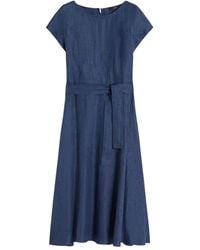 Weekend by Maxmara - Linen Belted Midi Dress - Lyst