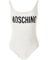 Moschino - Badmode ,Wit ,Logo Onepiece - Lyst