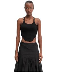 Rick Owens - Basic Cropped Tank Top - Lyst