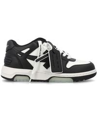 Off-White c/o Virgil Abloh - Sneakers in pelle nera e bianca a contrasto - Lyst