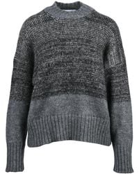 Alpha Studio - Lamé-Rundhals-Pullover - Lyst