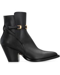 Versace - Schoenen ,Zwart ,Leer Medusa '95 Enkellaarsjes - Lyst
