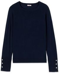Oltre - Strickpullover Mit Knopfdetail - Lyst