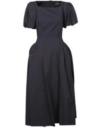 Simone Rocha - Puff Bow Sleeve Hip Tutu Detail Dress - Lyst