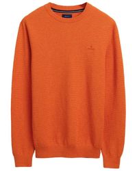 GANT - Round-Neck Knitwear - Lyst