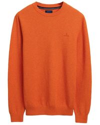 GANT - Round-Neck Knitwear - Lyst
