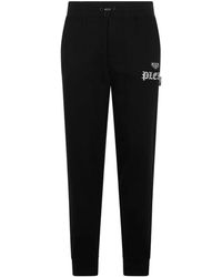Philipp Plein - Broeken ,Zwart ,Katoen Joggingbroek Skull Plein R - Lyst