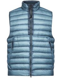 C.P. Company - Jassen ,Blauw ,Nylon Dd Shell Down Vest - Lyst