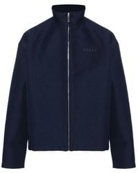 Gucci - Wool Long Sleeve Bomber Jacket - Lyst