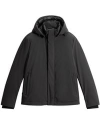 Woolrich - Schwarze winterjacke für männer,blaue stretchjacke,dunkelgrüne stretchjacke - Lyst