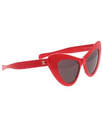 Celine - Accessoires ,Rood ,Zonnebril - Lyst