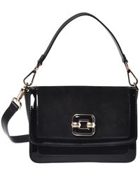 Baldinini - Suede Leder Umhängetasche - Lyst