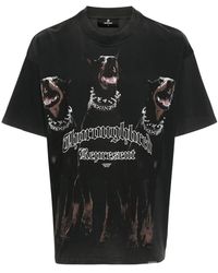 Represent - Schwarzes baumwoll-thoroughbred t-shirt - Lyst