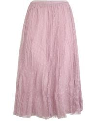 RED Valentino - Midi Skirts - Lyst