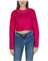 ONLY - Rosa strickwaren herbst/winter - Lyst