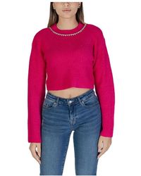 ONLY - Rosa Gebreide Kleding Herfst/Winter - Lyst